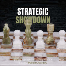 Load image into Gallery viewer, Marble 30cm Chess Set - White & Green