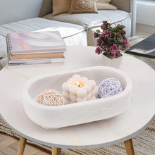 Load image into Gallery viewer, Marble Oval Bowl With Stand