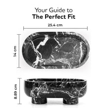 Load image into Gallery viewer, Marble Oval Bowl With Stand