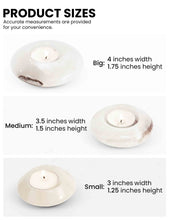 Load image into Gallery viewer, Marble Tea Light Candle Holder Set of 3