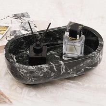 Load image into Gallery viewer, Marble Oval Bowl With Stand