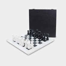 Load image into Gallery viewer, Marble 25cm Chess Set White & Black