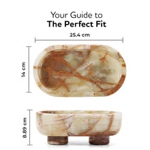 Load image into Gallery viewer, Marble Oval Bowl With Stand