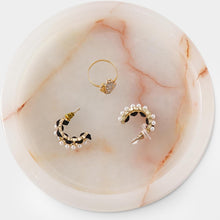 Load image into Gallery viewer, Marble Round Jewelry Tray