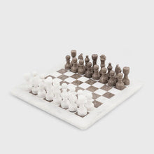 Load image into Gallery viewer, Marble 38cm Chess Set - White & Oceanic