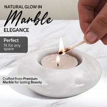 Load image into Gallery viewer, Marble Tea Light Candle Holder Set of 3
