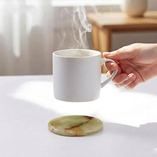 Load image into Gallery viewer, Round Coaster Set With Holder - Set of 4