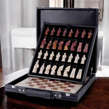 Load image into Gallery viewer, Marble 38cm Chess Set - Coral & Red