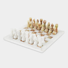Load image into Gallery viewer, Marble 30cm Chess Set - White & Green
