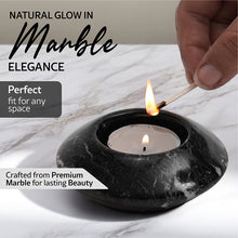 Load image into Gallery viewer, Marble Tea Light Candle Holder Set of 3