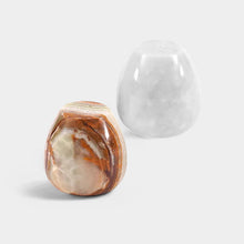 Load image into Gallery viewer, Salt and Pepper Egg Shape Set Of 2