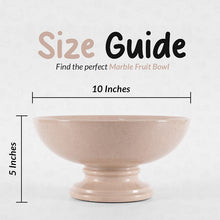 Load image into Gallery viewer, Chic 25cm Marble Fruit Bowl