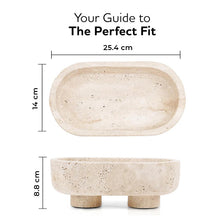Load image into Gallery viewer, Marble Oval Bowl With Stand