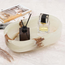 Load image into Gallery viewer, Marble Oval Bowl With Stand