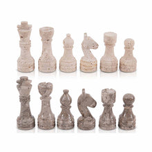 Load image into Gallery viewer, Chess Figures - Travertine and Oceanic