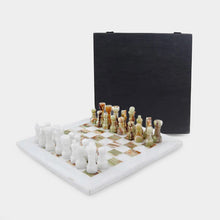 Load image into Gallery viewer, Marble 25cm Chess Set White & Green