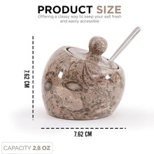 Load image into Gallery viewer, Marble Salt Candy Apple Design - Small