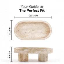 Load image into Gallery viewer, Marble Oval Tray with Stand