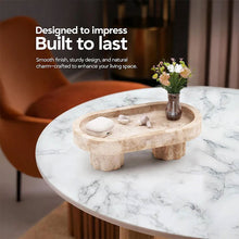 Load image into Gallery viewer, Marble Oval Tray with Stand