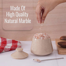 Load image into Gallery viewer, Marble Big Tumbler Salt Cellar