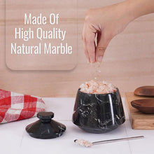 Load image into Gallery viewer, Marble Big Tumbler Salt Cellar