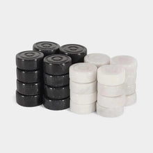 Load image into Gallery viewer, Checkers Figures - White & Black