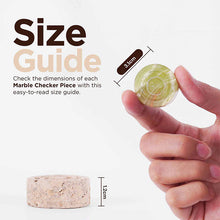 Load image into Gallery viewer, Checkers Figures - Green & Travertine