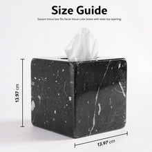 Load image into Gallery viewer, Marble Tissue Box Holder - Square