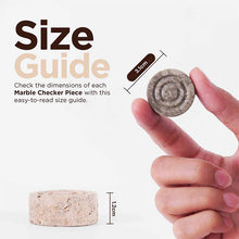 Load image into Gallery viewer, Checkers Figures - Oceanic & Travertine