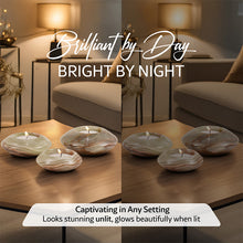 Load image into Gallery viewer, Marble Tea Light Candle Holder Set of 3