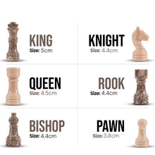 Load image into Gallery viewer, Marble 25cm Chess Set Oceanic & Verona