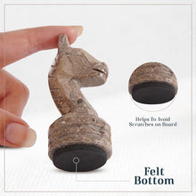 Load image into Gallery viewer, Marble 38cm Chess Set With Storage Box - Oceanic & Red