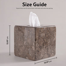 Load image into Gallery viewer, Marble Tissue Box Holder - Square