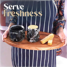 Load image into Gallery viewer, Marble Butter Keeper With Lid