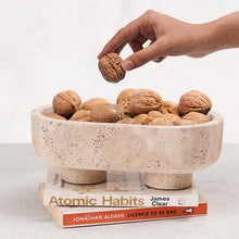 Load image into Gallery viewer, Marble Oval Bowl With Stand