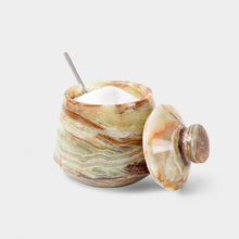 Load image into Gallery viewer, Marble Big Tumbler Salt Cellar