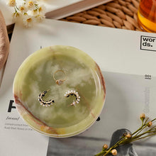 Load image into Gallery viewer, Marble Round Jewelry Tray