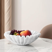 Load image into Gallery viewer, Ruffle Fruit Bowl (White)