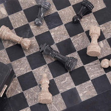 Load image into Gallery viewer, 38cm Chess Set With Storage Box - Black & Oceanic