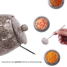 Load image into Gallery viewer, Marble Single Salt Cellar Bell Design