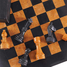 Load image into Gallery viewer, Marble 38cm Chess Set - Black & Golden