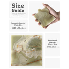 Load image into Gallery viewer, Marble Puzzle Coaster Set of 4