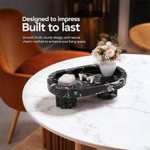 Load image into Gallery viewer, Marble Oval Tray with Stand