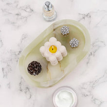 Load image into Gallery viewer, Marble Oval Tray with Stand