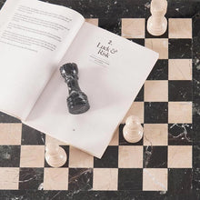 Load image into Gallery viewer, Marble 38cm Chess Set With Storage Box - Black Zebra & Verona