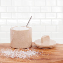 Load image into Gallery viewer, Marble Single Salt Cellar With Spoon