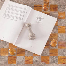 Load image into Gallery viewer, Marble 38cm Chess Set With Storage Box - Oceanic & Red