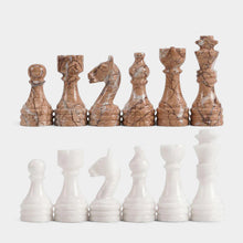 Load image into Gallery viewer, Chess Figures - White & Marinara