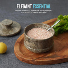 Load image into Gallery viewer, Marble Salt Cellar With Lid & Spoon