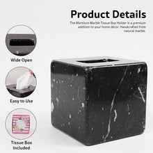 Load image into Gallery viewer, Marble Tissue Box Holder - Square